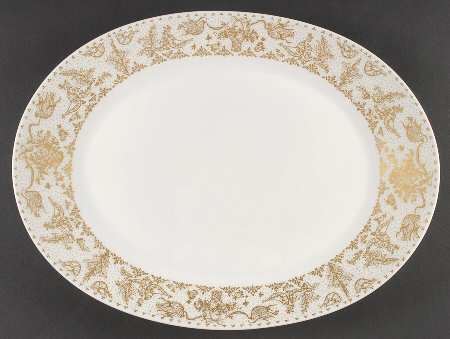 Idyll Gold 17" Oval Serving Platter