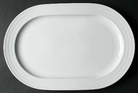 Il Faro White 15" Oval Serving Platter