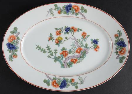 Indian Tree 12" Oval Serving Platter