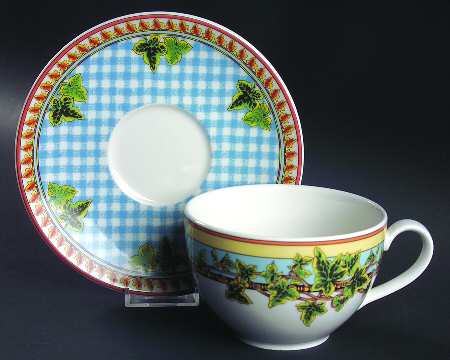 Ivy Leaves Passion Jumbo Cup & Saucer Set  (R IVLP)