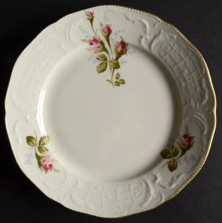 Ivory Rose Salad/Dessert Plate