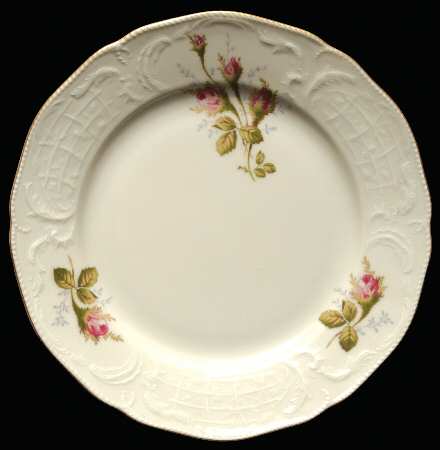 Ivory Rose Salad Plate