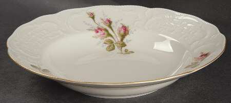 Ivory Rose Rim Soup Bowl