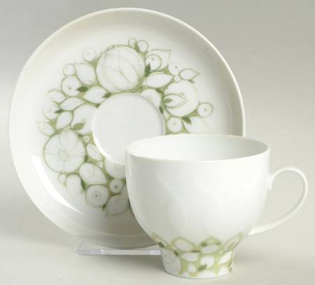 Jade Flat Cup & Saucer Set