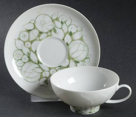 Jade Flat Cup & Saucer Set