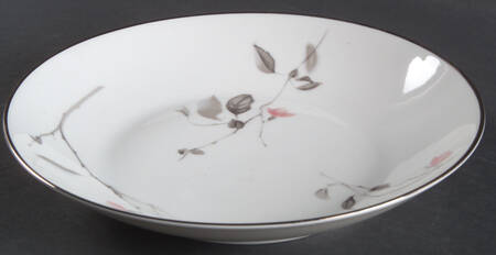 Japanese Quince (Platinum Trim) Large Coupe Soup Bowl