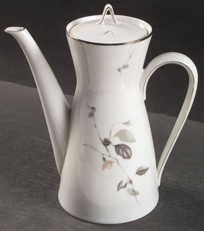 Japanese Quince (Platinum Trim) Coffee Pot & Lid