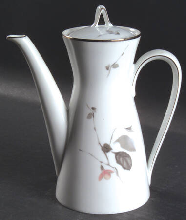Japanese Quince (Platinum Trim) Coffee Pot & Lid