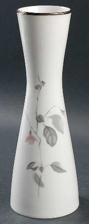 Japanese Quince (Platinum Trim) 8" Vase