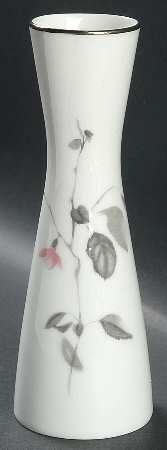 Japanese Quince (Platinum Trim) 7" Vase