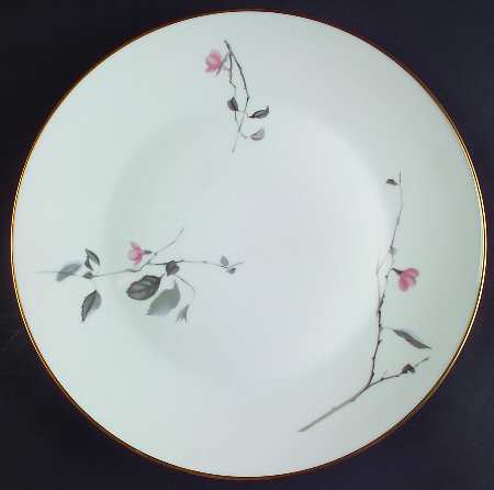 Japanese Quince (Gold Trim) 11" Chop Plate (Round Platter)