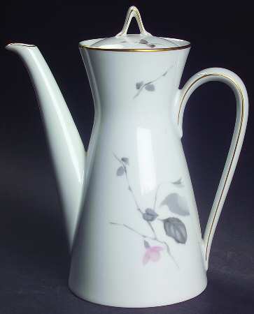 Japanese Quince (Gold Trim) Mini Coffee Pot & Lid