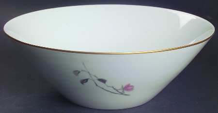 Japanese Quince (Gold Trim) 9" Round Vegetable Bowl