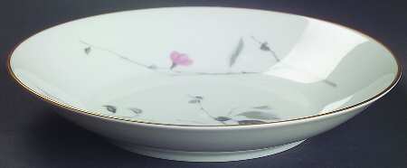 Japanese Quince (Gold Trim) Large Coupe Soup Bowl