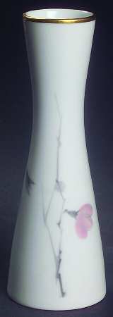 Japanese Quince (Gold Trim) 5" Vase