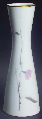 Japanese Quince (Gold Trim) 6" Vase
