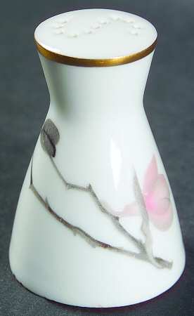 Japanese Quince (Gold Trim) Individual Salt Shaker