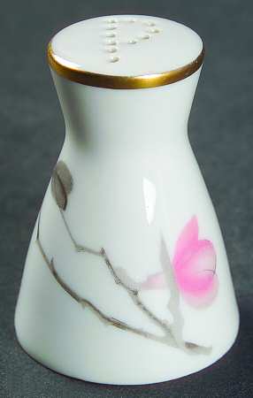 Japanese Quince (Gold Trim) Individual Pepper Shaker