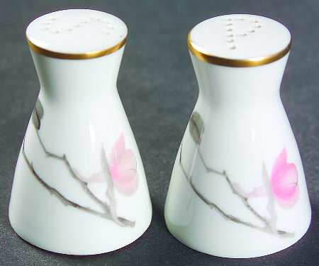 Japanese Quince (Gold Trim) Individual Salt & Pepper Set
