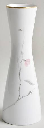 Japanese Quince (Gold Trim) 8" Vase