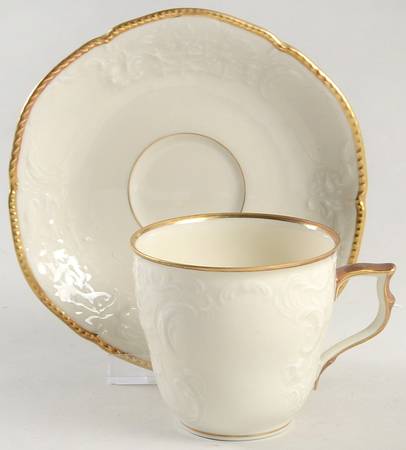 Jennifer Flat Demitasse Cup & Saucer Set