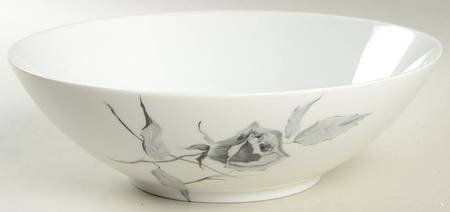 Jet Rose 9" Round Vegetable Bowl