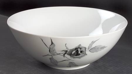 Jet Rose 10" Large Salad Serving Bowl