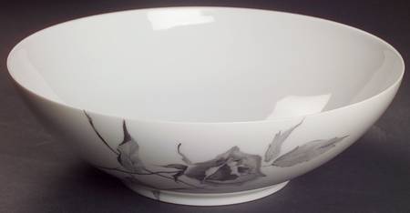 Jet Rose 8" Round Vegetable Bowl