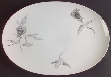 Jet Rose 15" Oval Serving Platter