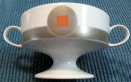 Jewel Footed Cream Soup Bowl