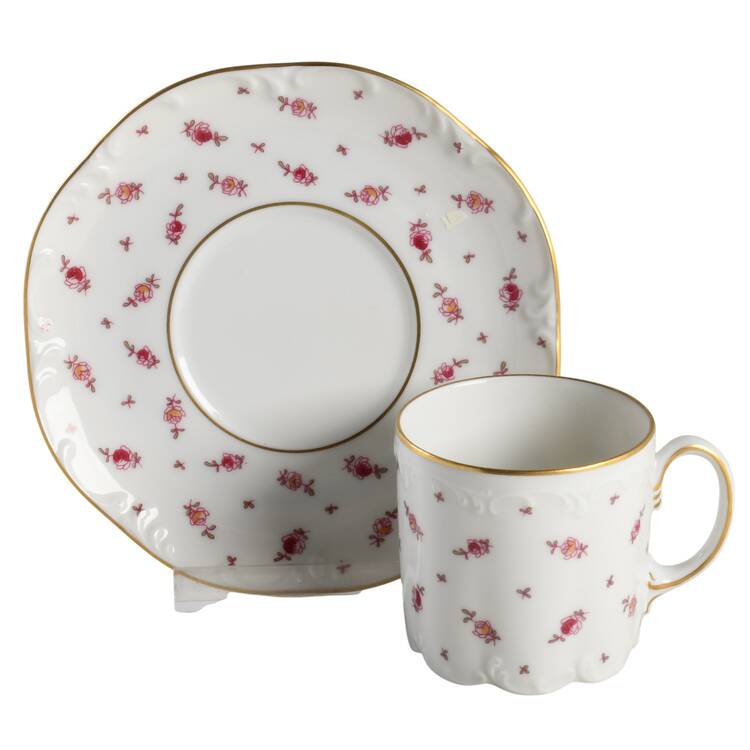 Josephine (Monbijou) Flat Demitasse Cup & Saucer Set