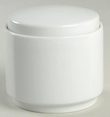 Joy White Mini Sugar Bowl & Lid