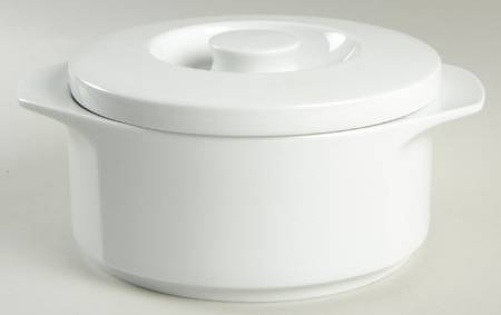 Joy White Round Covered Vegetable