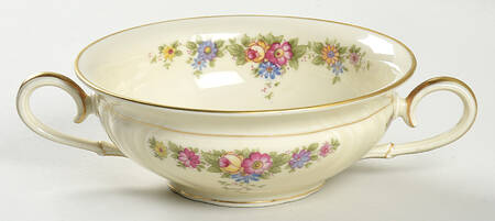 K2880-2865-2824 (Cream) Footed Cream Soup Bowl
