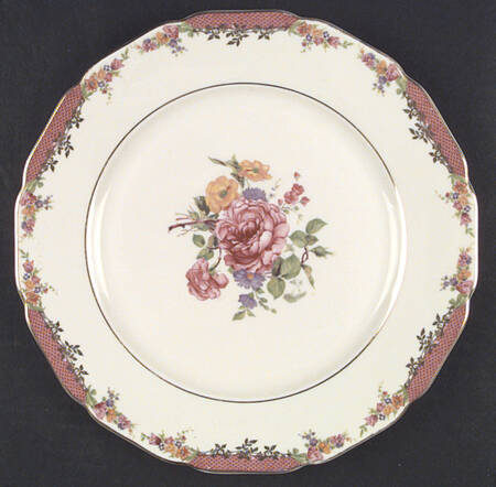King's Rose (Cream Background, Scalloped) by Rosenthal - Continental