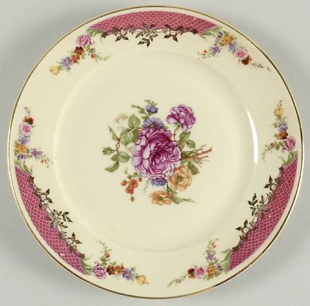 King's Rose (Cream Background, Smooth) Bread & Butter Plate