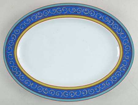 Kusumam 16" Oval Serving Platter
