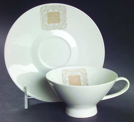 Lace Antique Footed Cup & Saucer Set