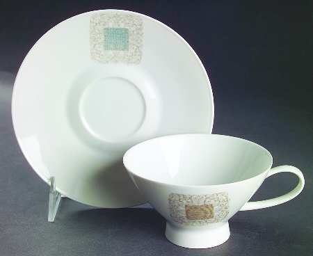 Lace Antique Footed Cup & Saucer Set