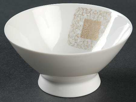 Lace Antique Footed Cream Soup Bowl