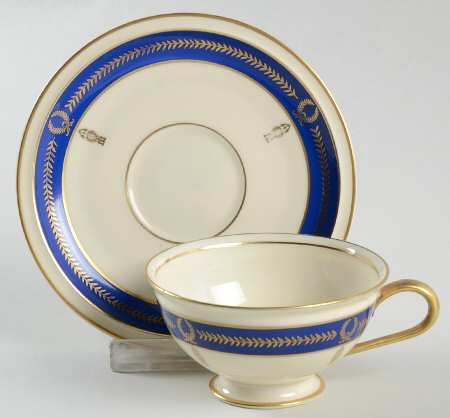 L'Aiglon Footed Demitasse Cup & Saucer Set
