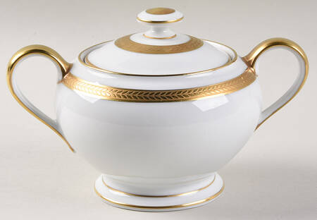 Laurel Wreath Sugar Bowl & Lid