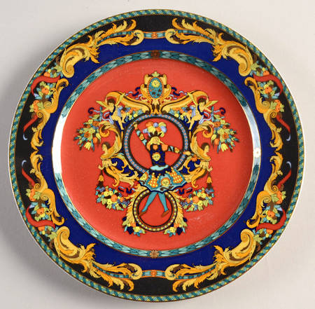 Le Roi Soleil Salad Plate with 25th Anniversary Backstamp