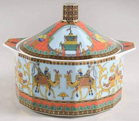 Le Voyage De Marco Polo Round Covered Vegetable