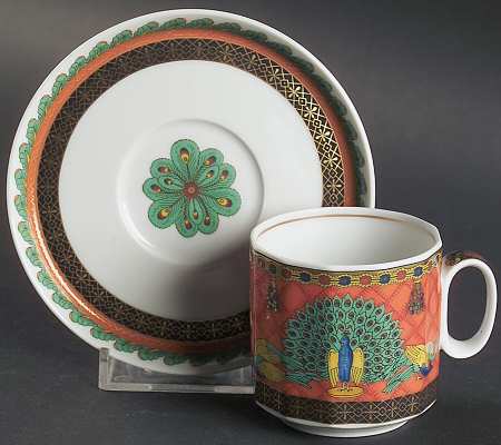 Le Voyage De Marco Polo Flat Demitasse Cup & Saucer Set