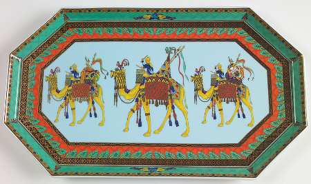 Le Voyage De Marco Polo 12" Oval Serving Platter