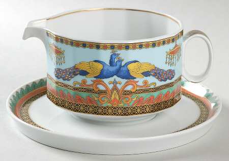 Le Voyage De Marco Polo Open Sauce Boat & Underplate