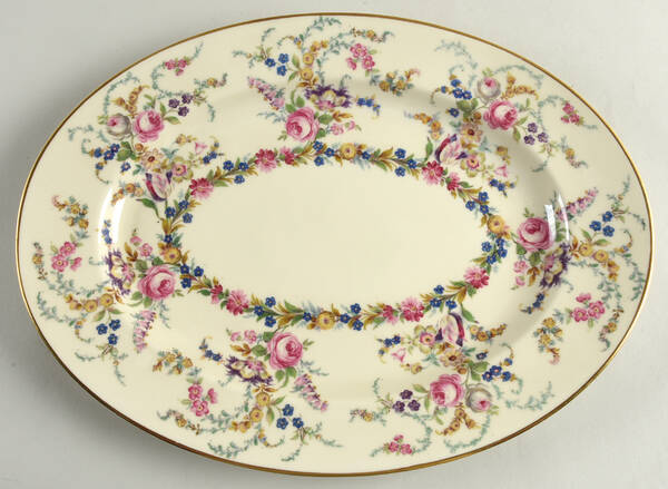 Linnie Lee 15" Oval Serving Platter