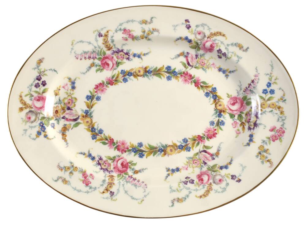 Linnie Lee 13" Oval Serving Platter