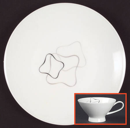 Linear Grey and Black by Rosenthal - Continental